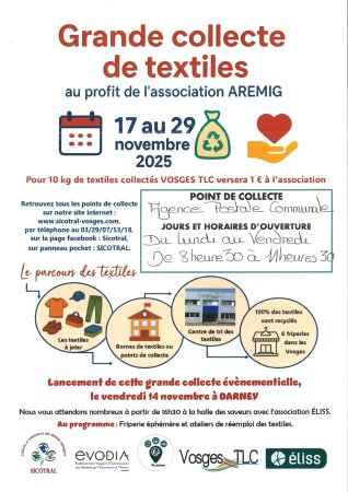collecte de textiles 11- 2025