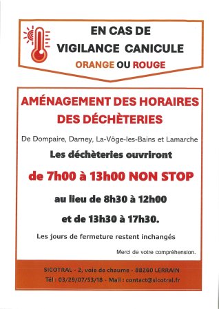 SICOTRAL canicule 2025