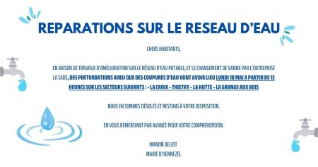 coupure-eau 18 Mai 2026
