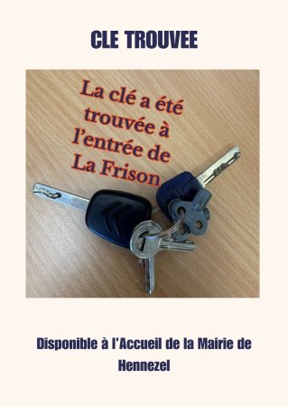 clé trouvée Juin 2026
