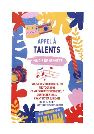 appel aux talents 2026