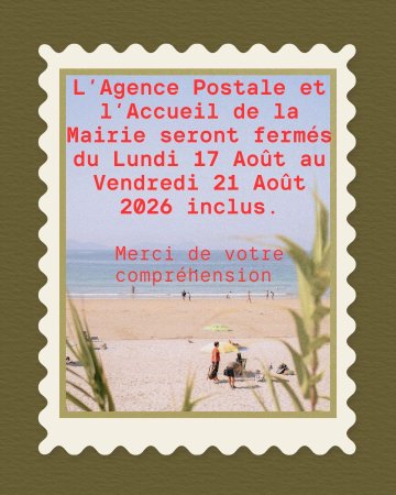 fermeture agence postale Août 2026