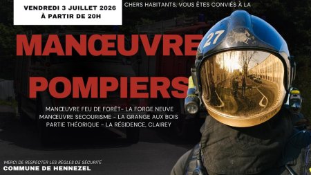MANOEUVRE DES POMPIERS JUILLET 2026
