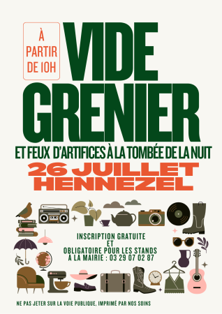 VIDE GRENIER JUILLET 2026